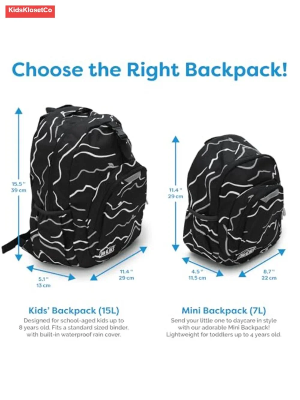 Mini Preschool Backpack with Padded Straps - Water Resistant Daypack